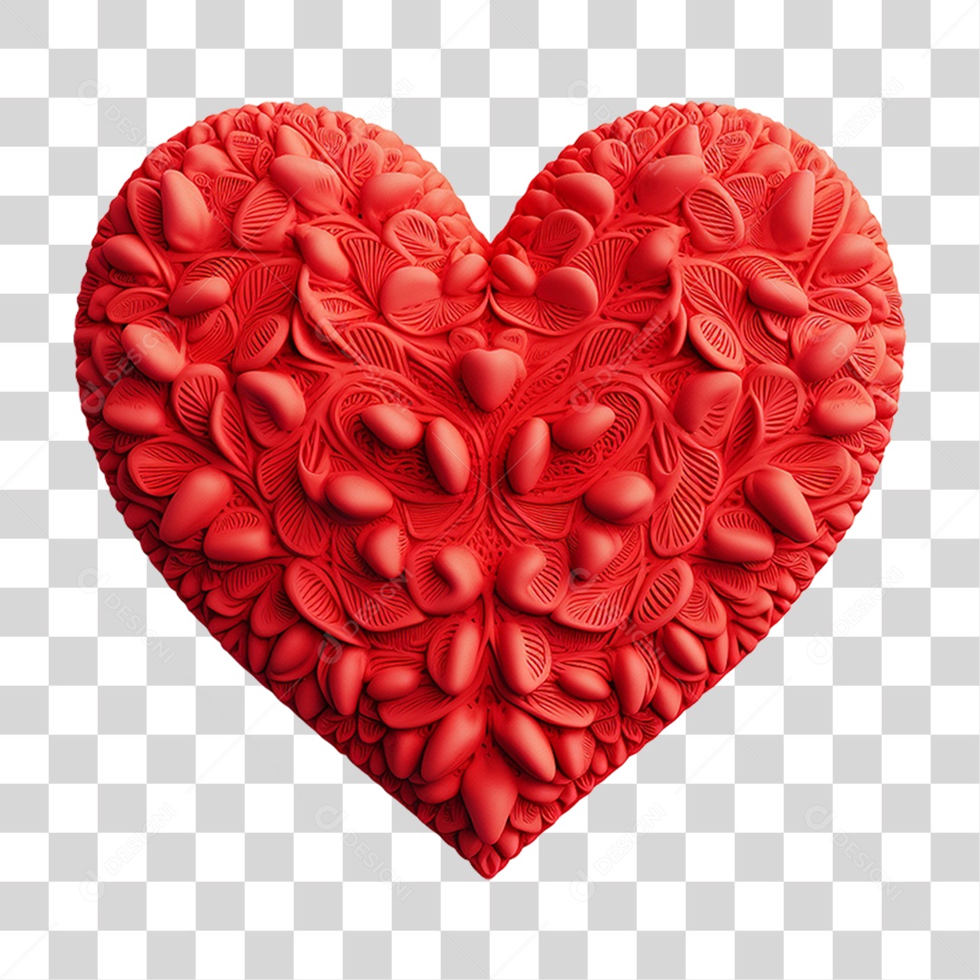 Coração Vermelho PNG Transparente