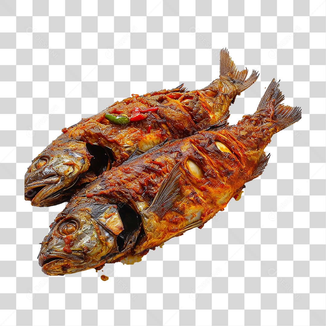 Peixe Grelhado PNG Transparente