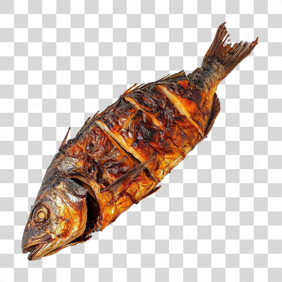 Peixe Grelhado PNG Transparente