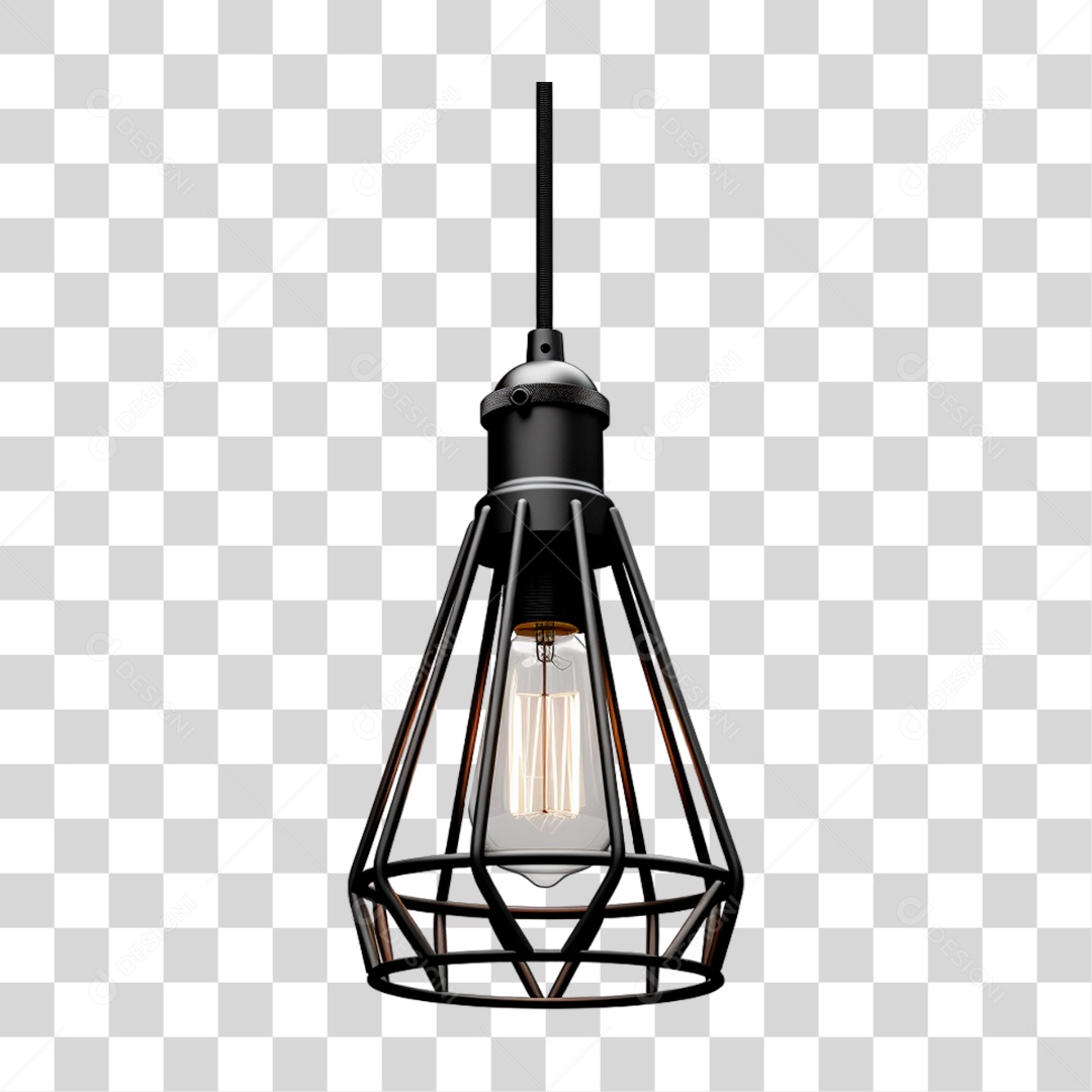 Elemento 3D Lâmpada Luzes Decoração PNG Transparente