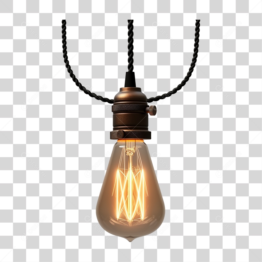 Elemento 3D Lâmpada Luzes Decoração PNG Transparente