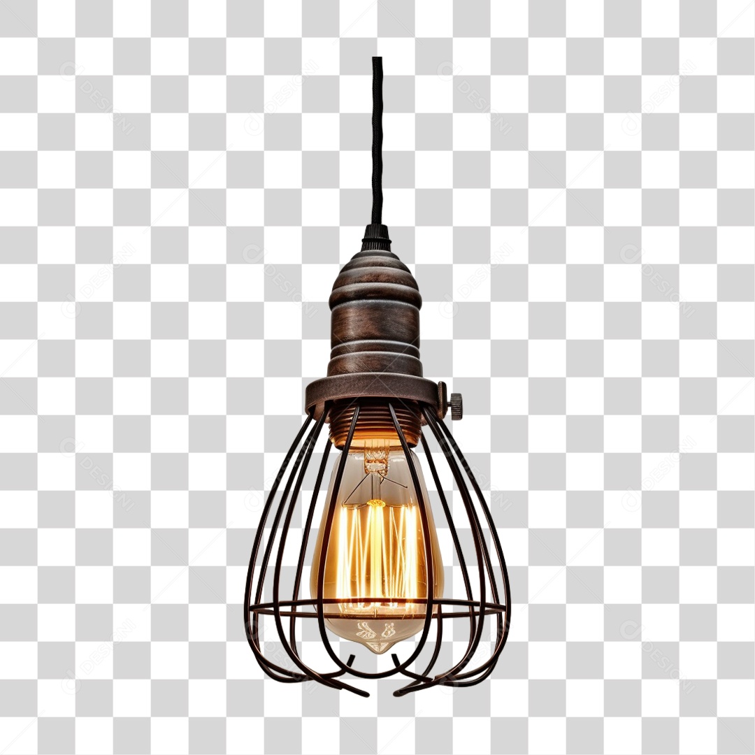 Elemento 3D Lâmpada Luzes Decoração PNG Transparente