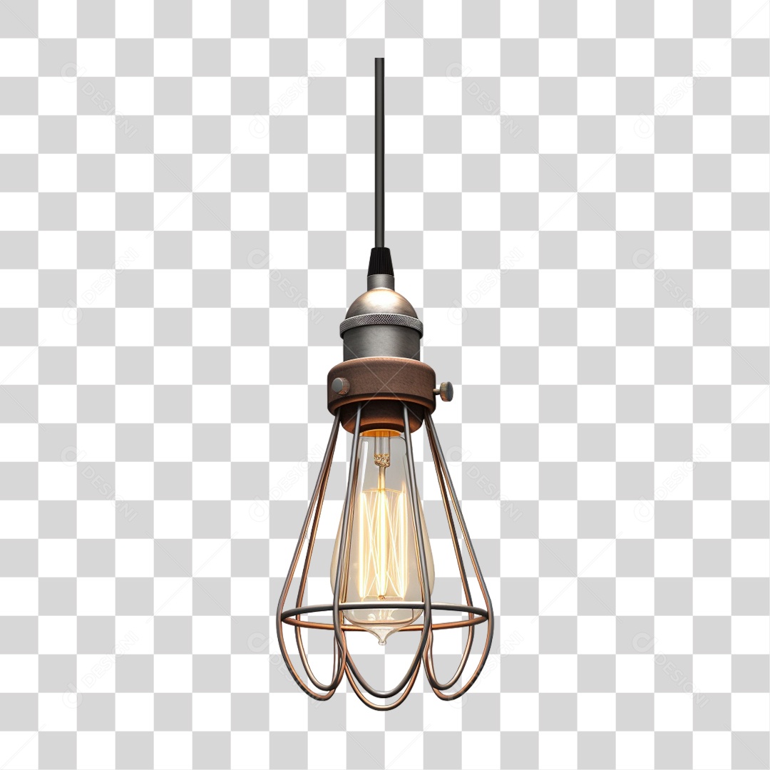 Elemento 3D Lâmpada Luzes Decoração PNG Transparente