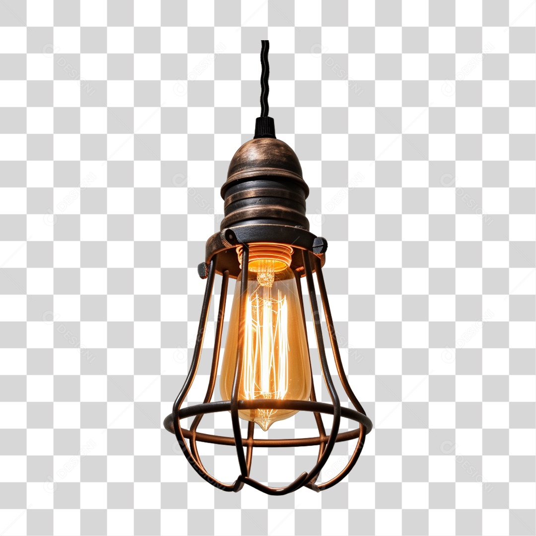Elemento 3D Lâmpada Luzes Decoração PNG Transparente