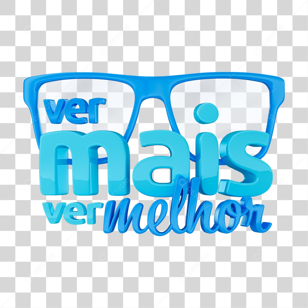 Selo 3D Ver Mais Ver Melhor PNG Transparente