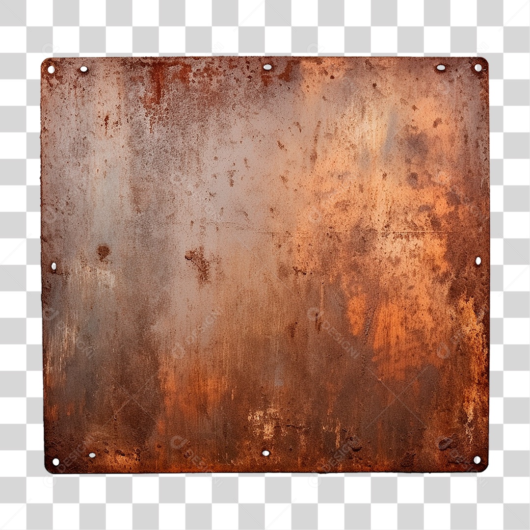 Placa de Metal PNG Transparente