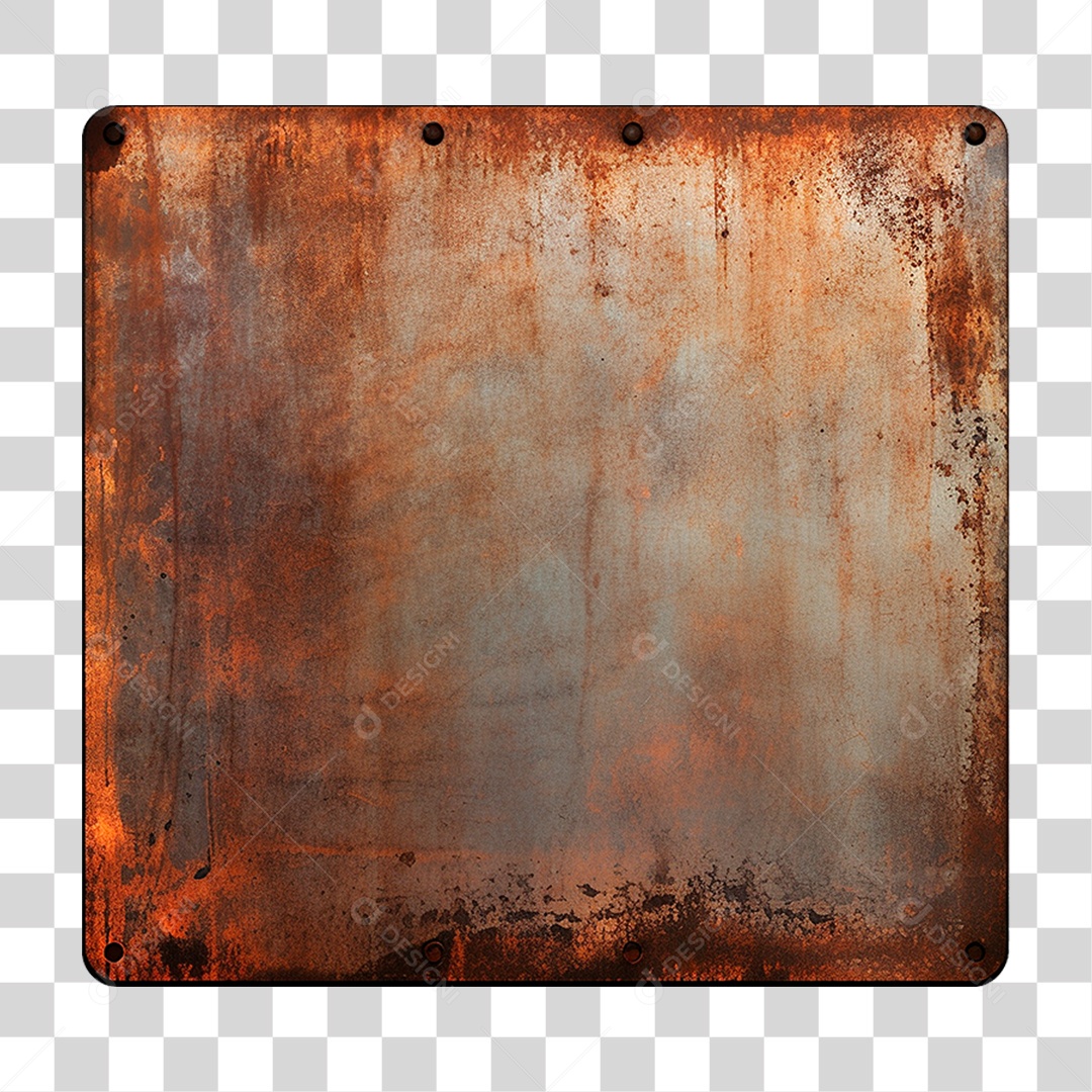 Placa de Metal PNG Transparente