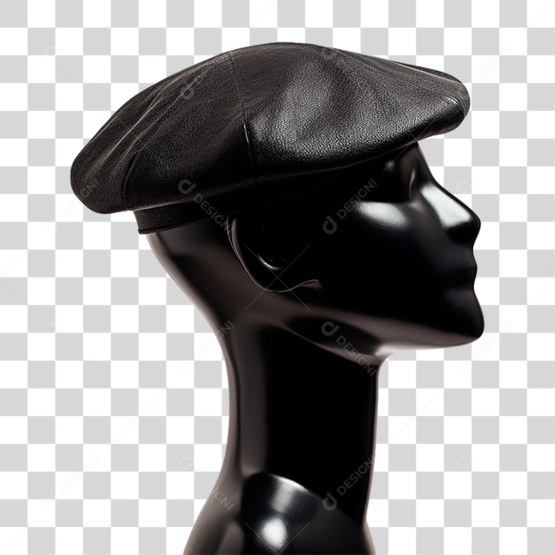 Manequim com Boina Masculina PNG Transparente