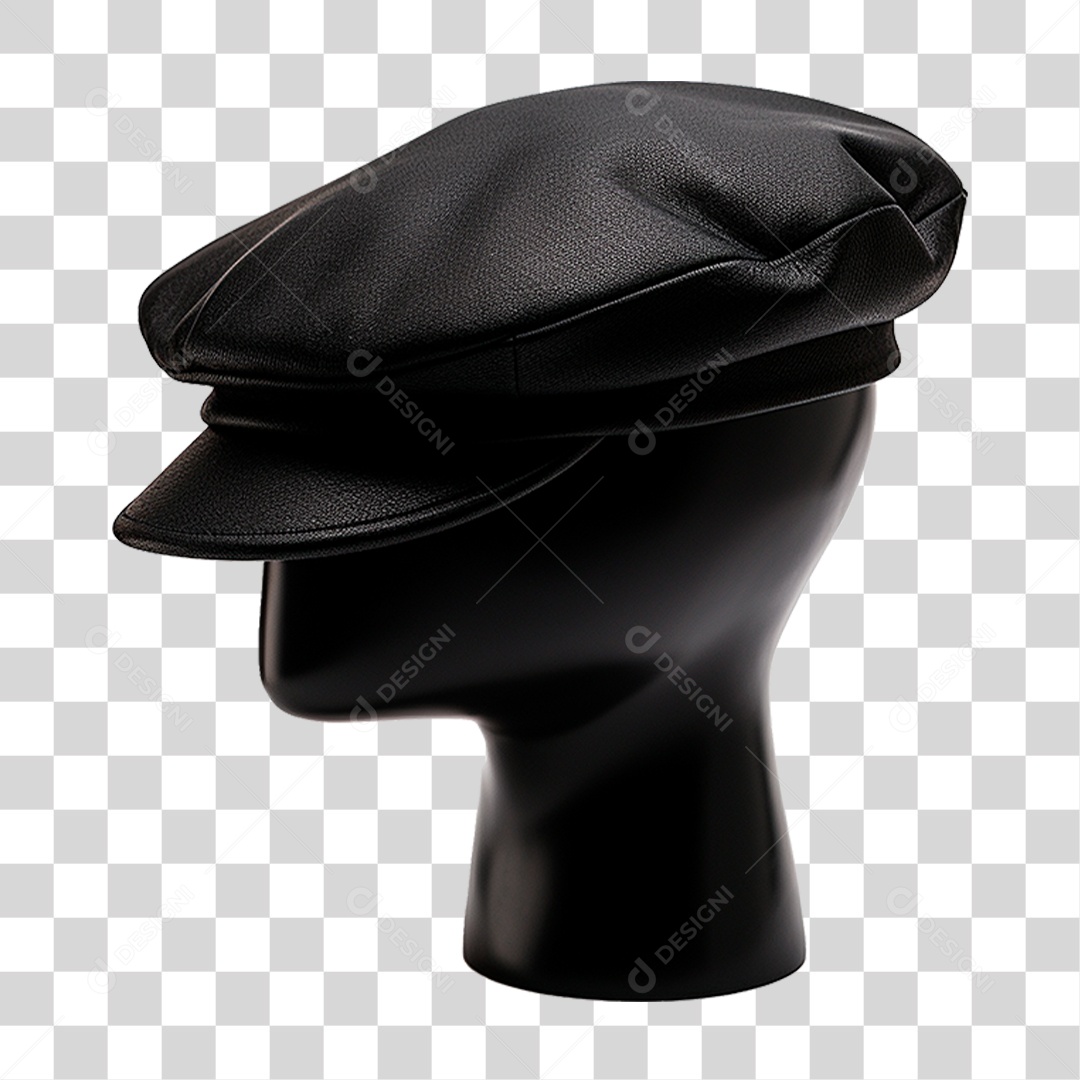 Manequim com Boina Masculina PNG Transparente
