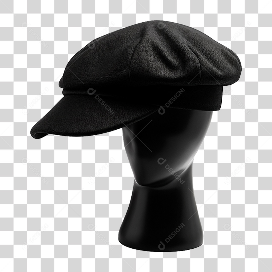 Manequim com Boina Masculina PNG Transparente
