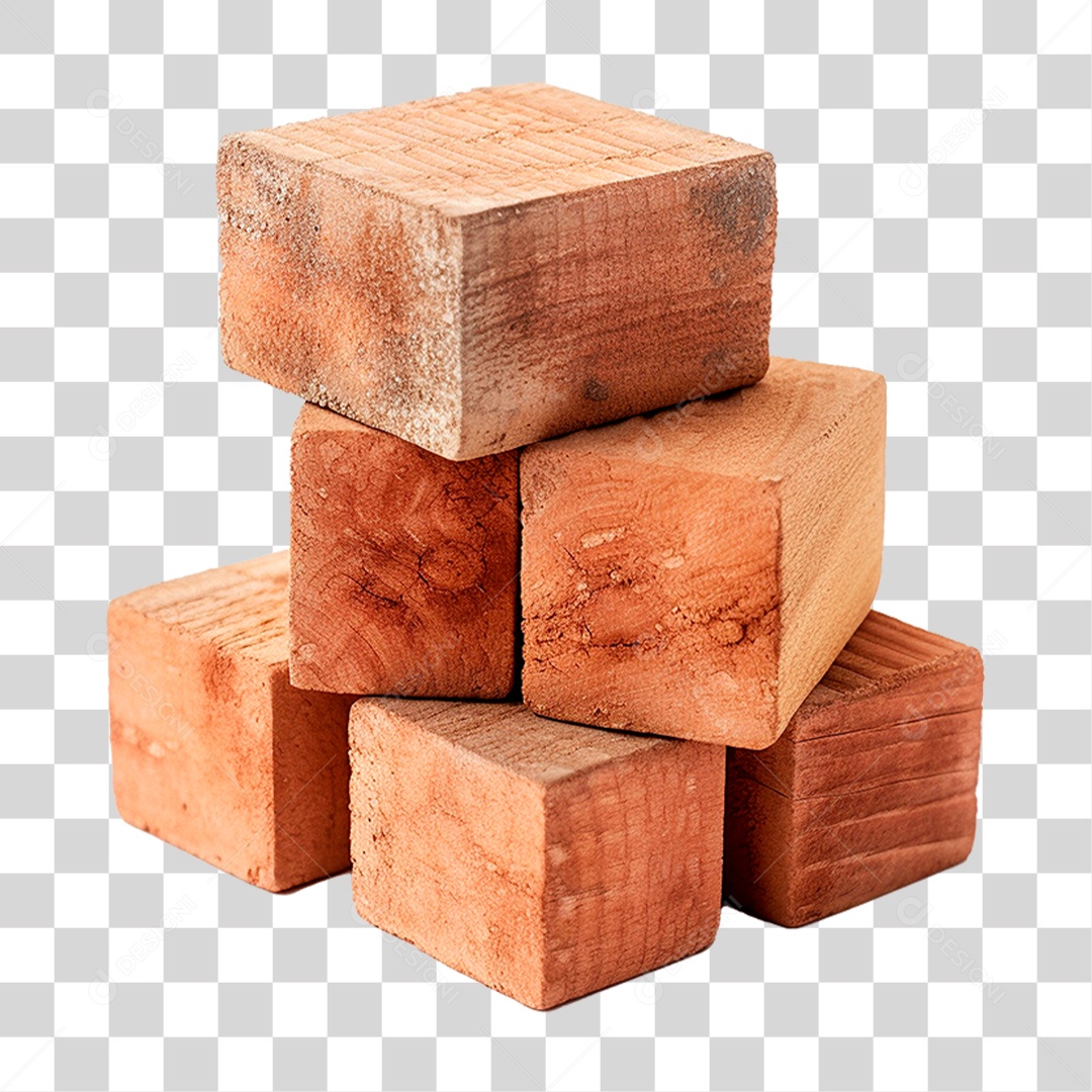 Blocos de Madeira PNG Transparente