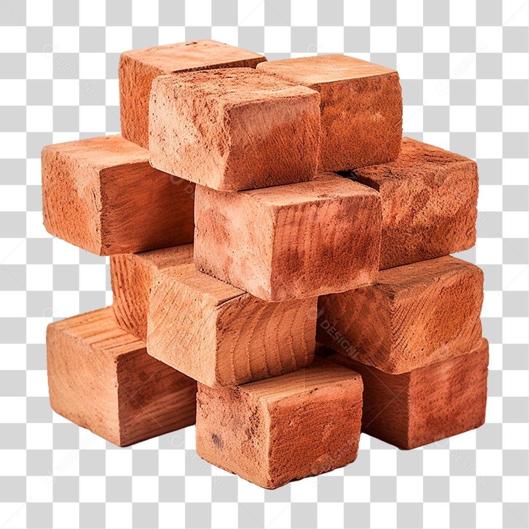 Pilha de Tijolos PNG Transparente