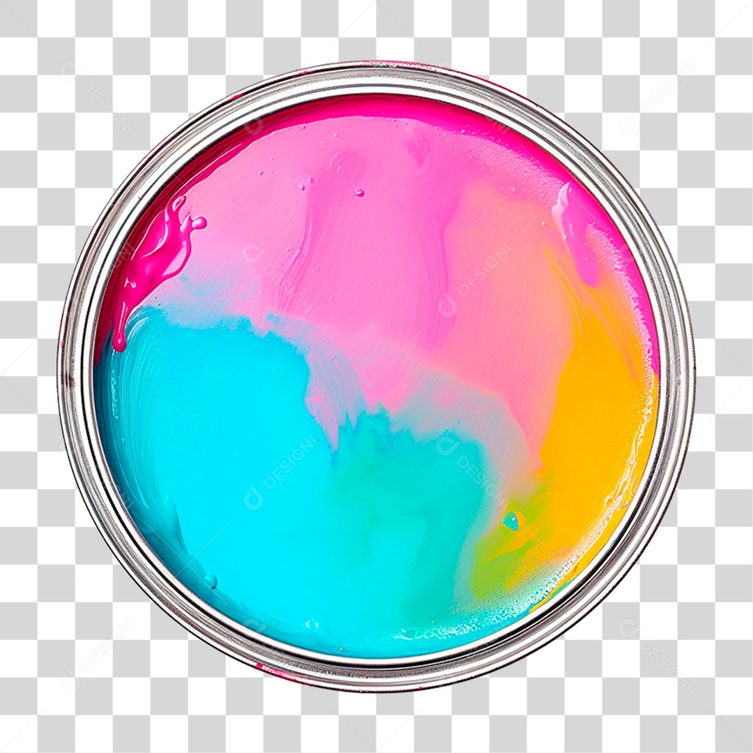 Lata de Tinta PNG Transparente