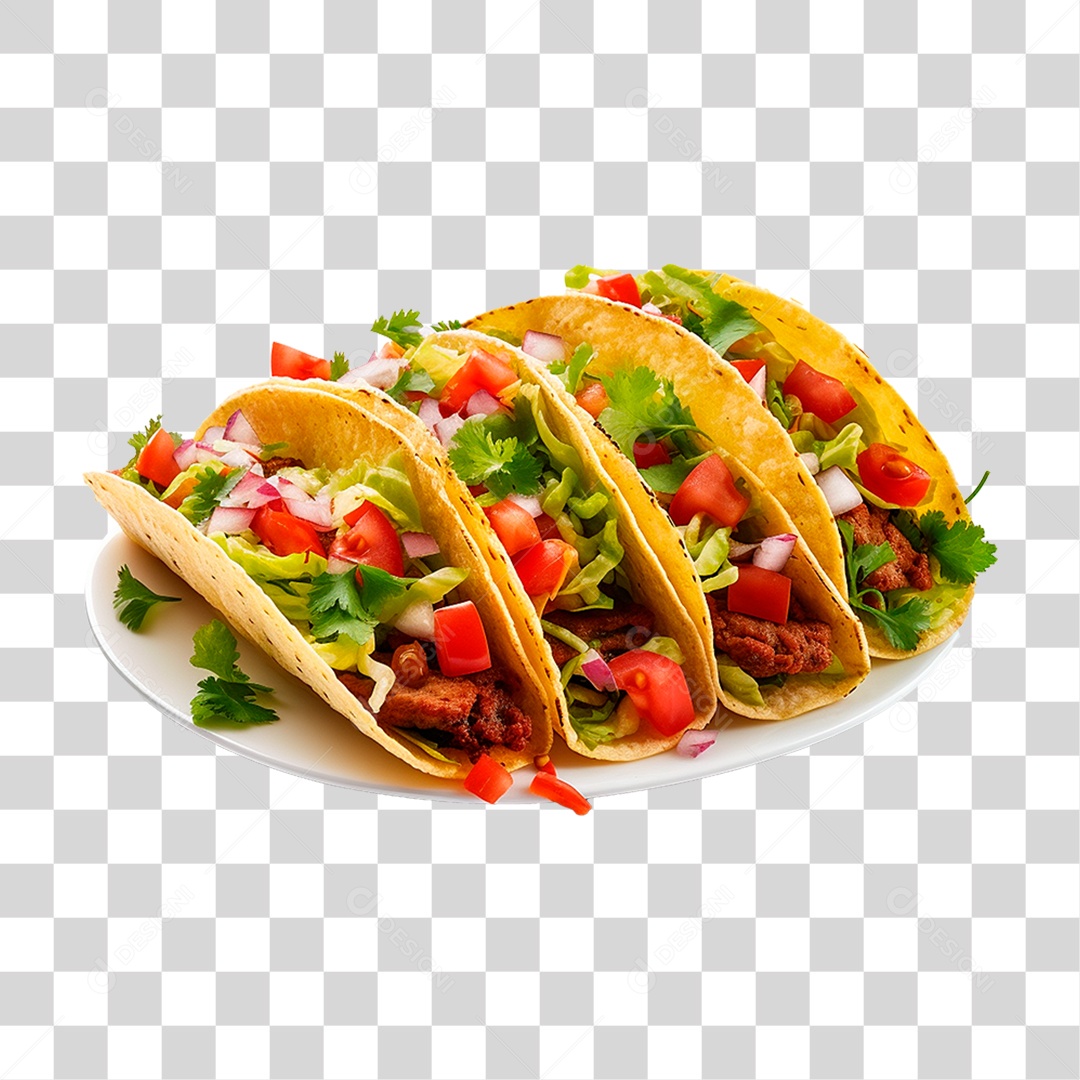 Tacos de Carne PNG Transparente