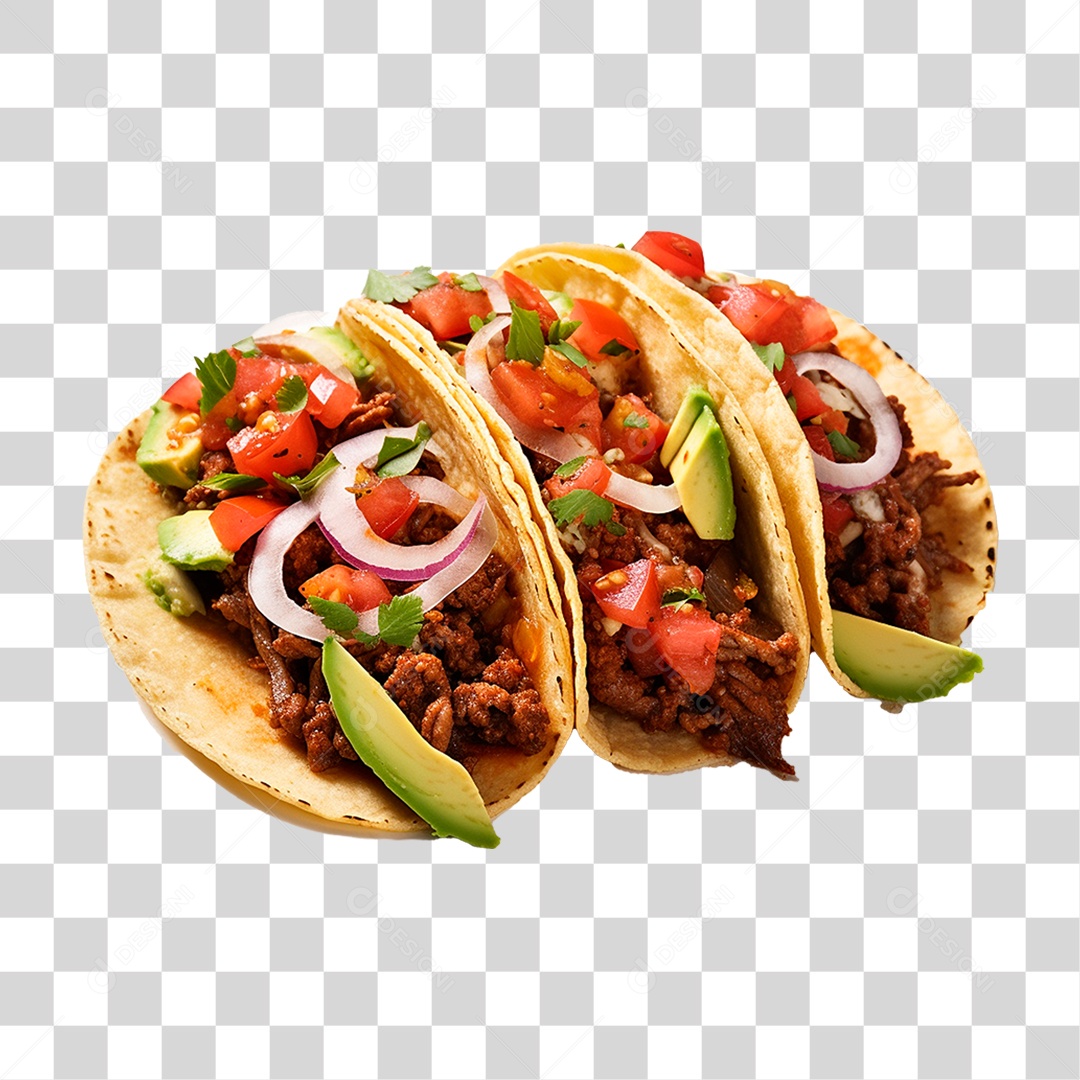 Tacos de Carne PNG Transparente