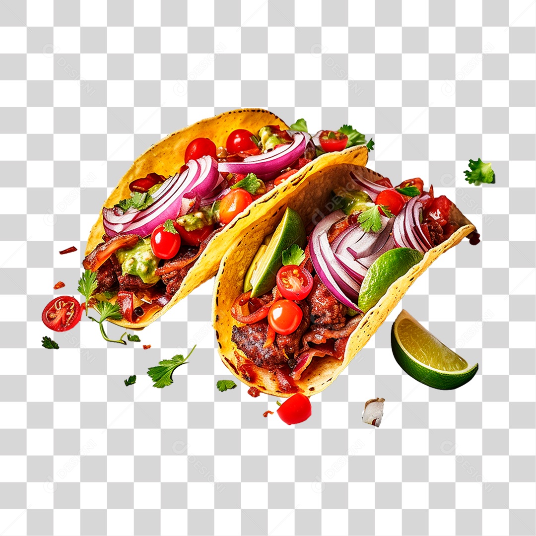 Tacos de Carne PNG Transparente