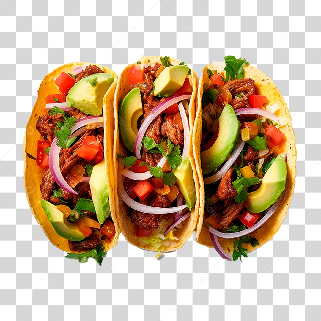 Tacos de Carne PNG Transparente