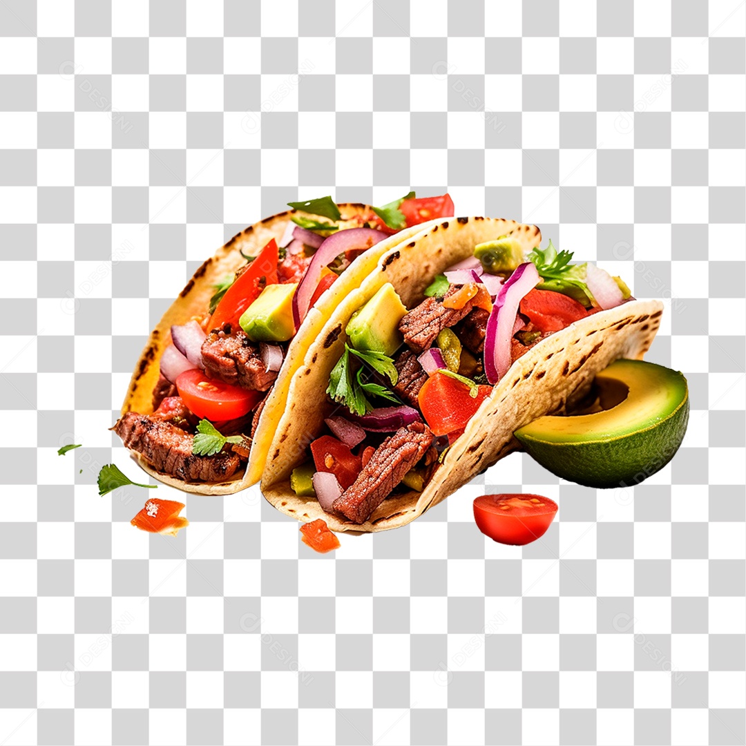 Tacos de Carne PNG Transparente