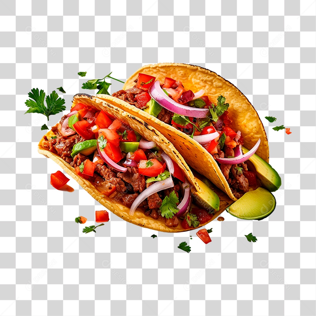 Tacos de Carne PNG Transparente