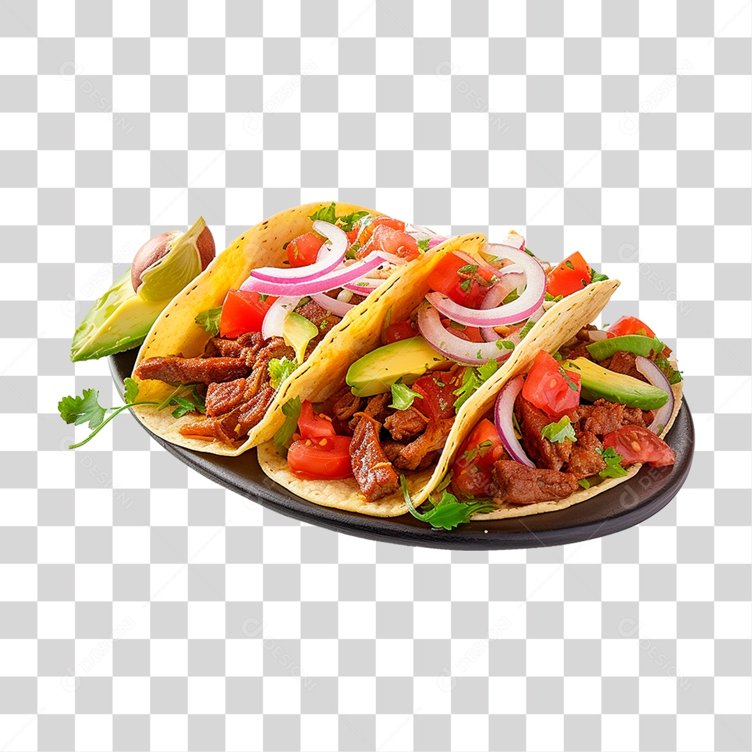 Tacos de Carne PNG Transparente