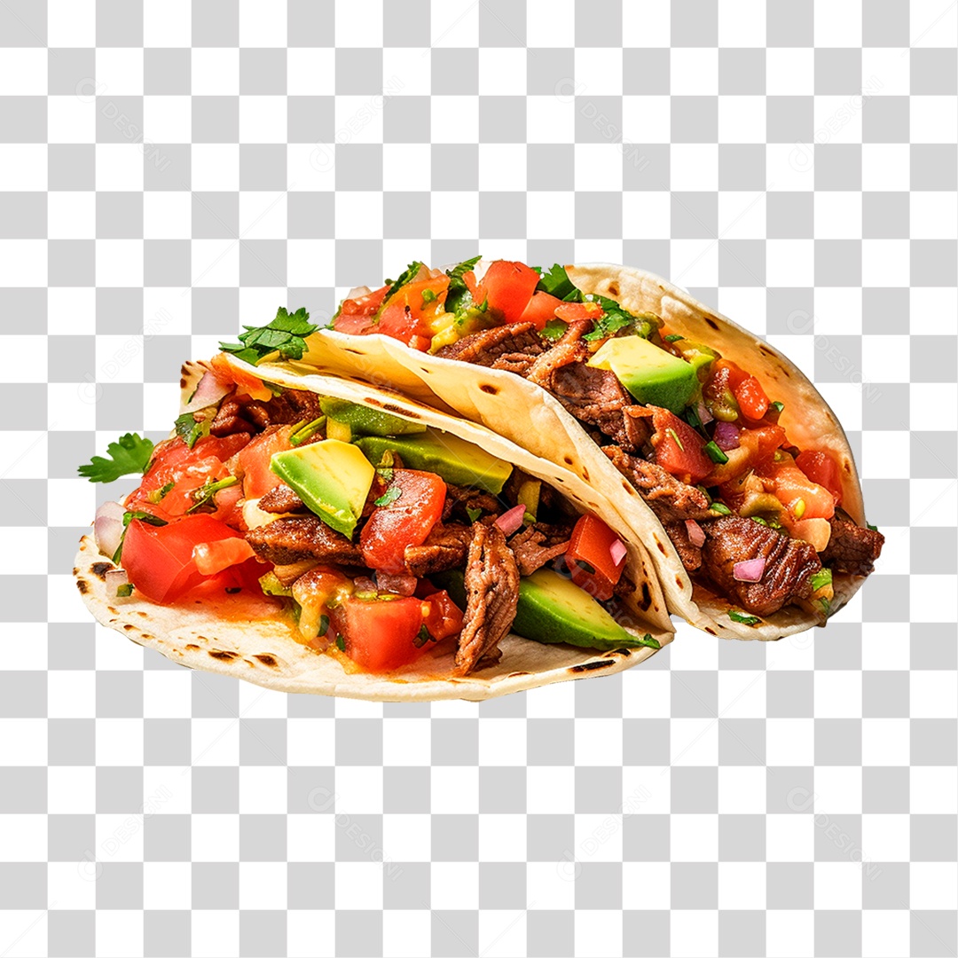 Tacos de Carne PNG Transparente