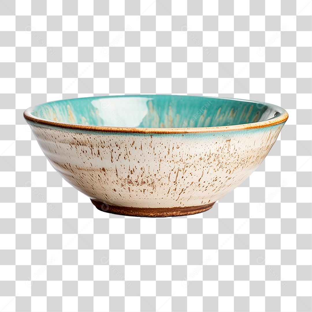 Tigela de Cerâmica PNG Transparente