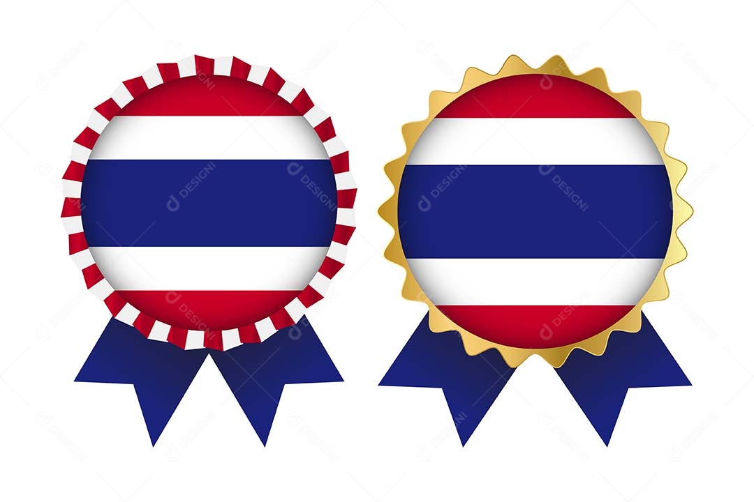 Medalha da Bandeira da Costa Rica Ilustração Vetor EPS
