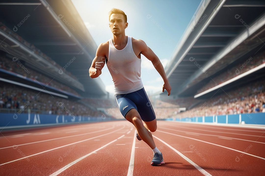 Olimpíadas imagem conceitual de um esporte olímpico IA generativa sobre fundo branco