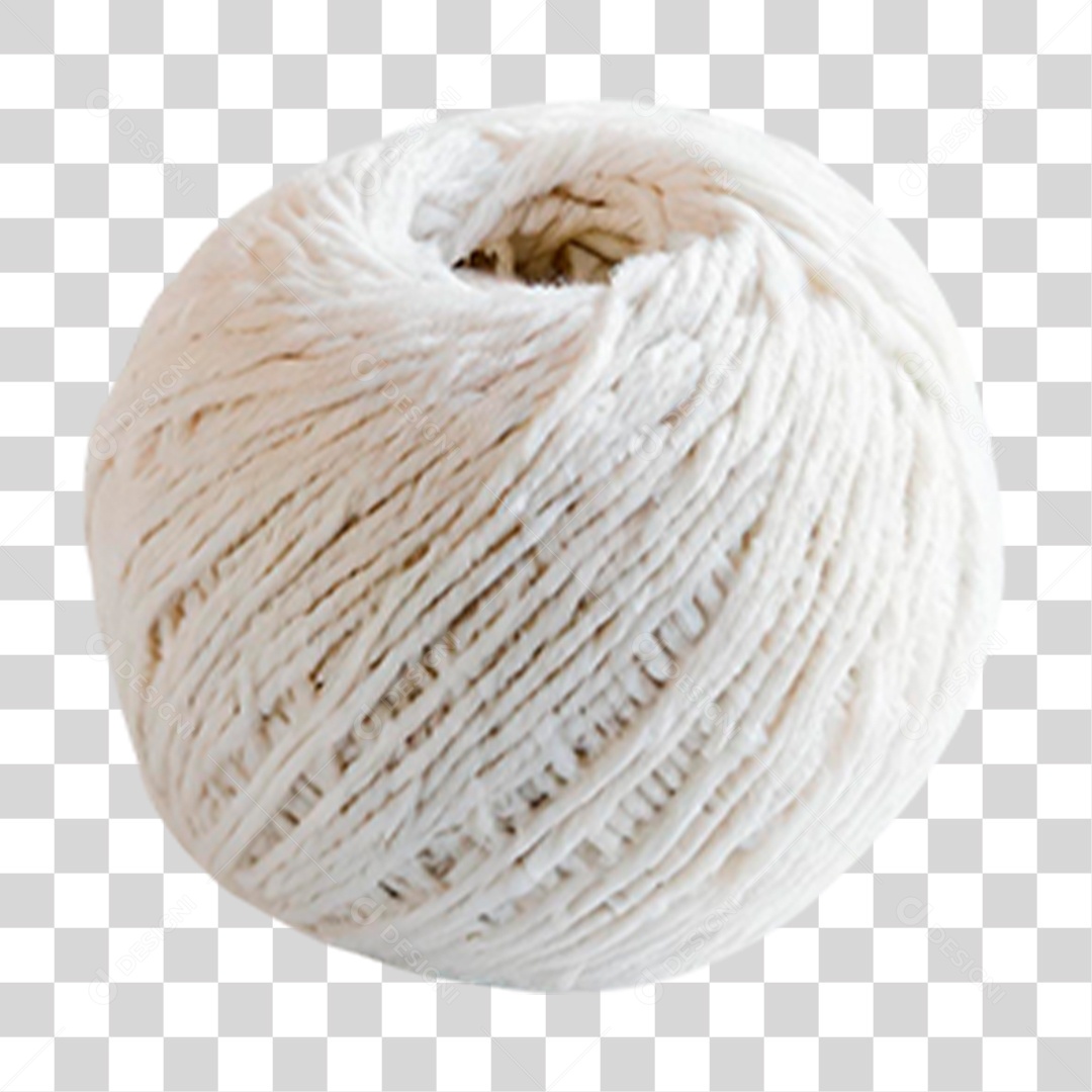 Novelo Branco PNG Transparente