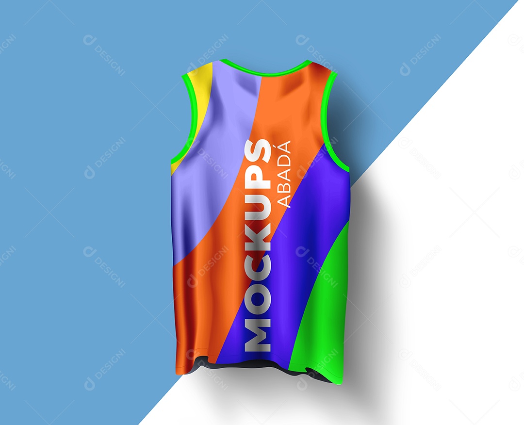 Modelo de Abadá de Carnaval Costa Mockup PSD Editável