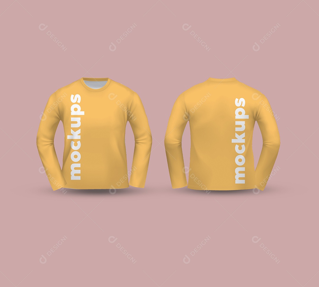 Camisa Manga Longa Markup PSD Editável