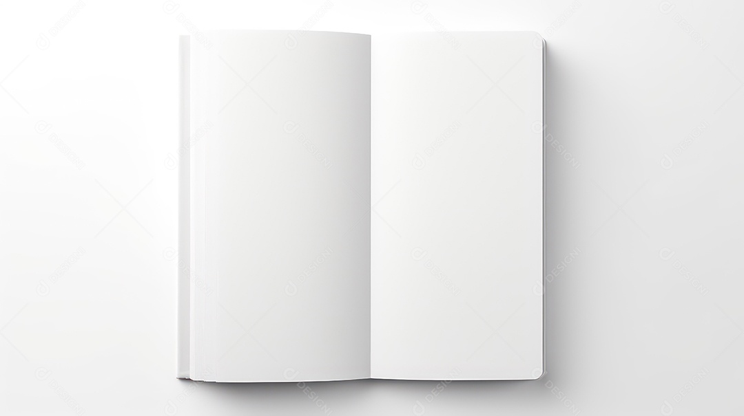 Livro em branco isolada em fundo branco
