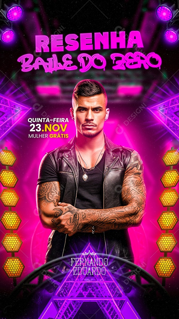 Story Flyer Resenha Baile Do Zero Social Media PSD Editável