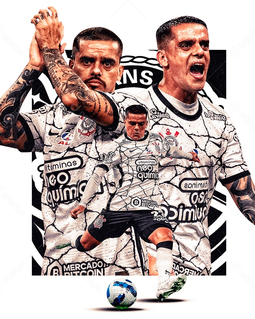 Fagner Corinthians Futebol PSD Editável