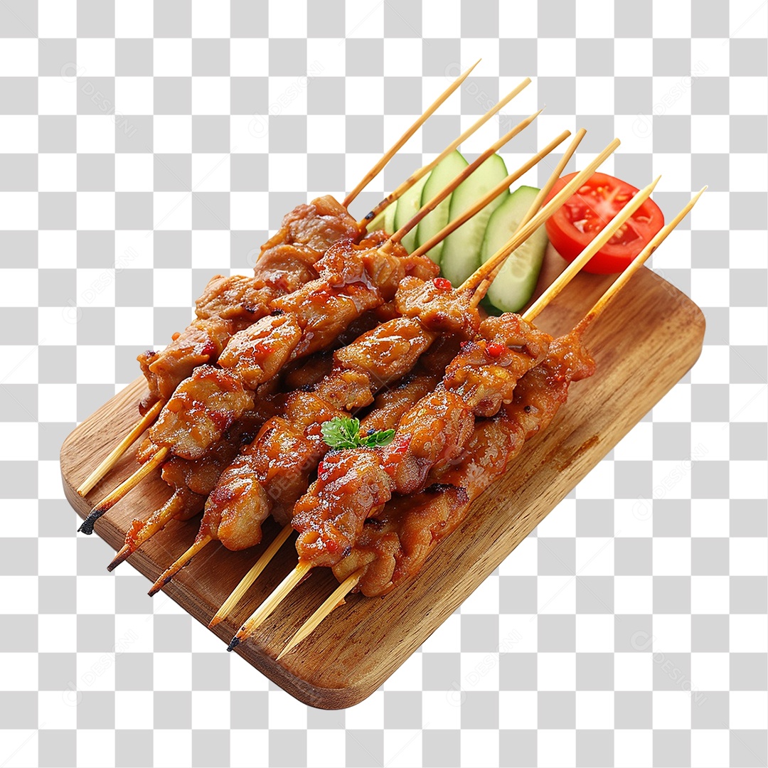 Espetinho Churrasquinho PNG Transparente