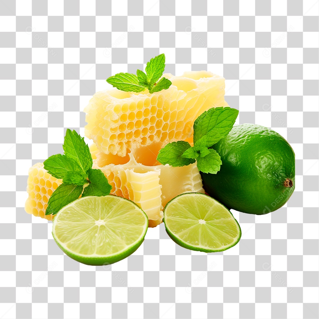 Favo de Mel com Hortelã PNG Transparente