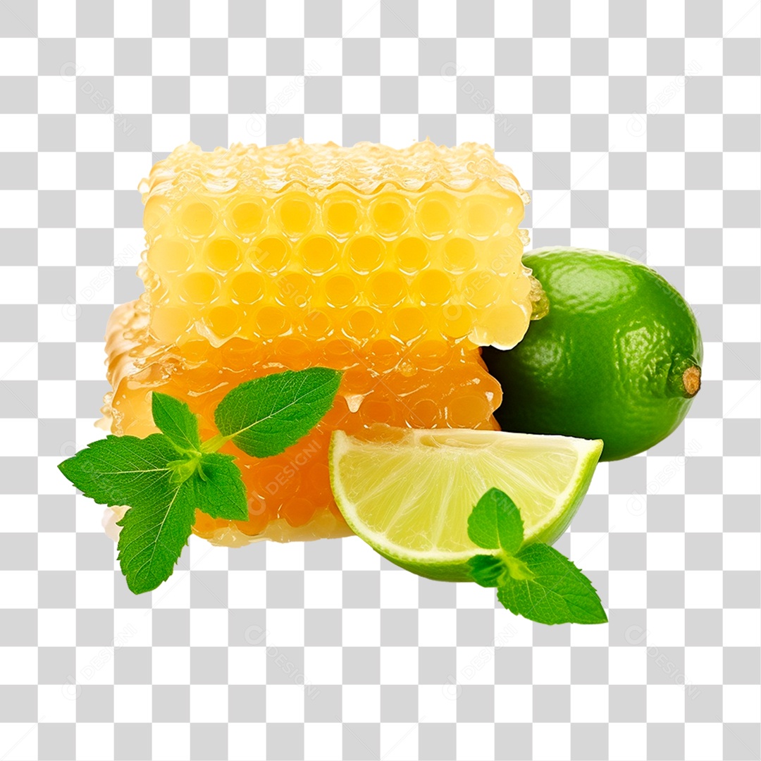 Favo de Mel com Hortelã PNG Transparente