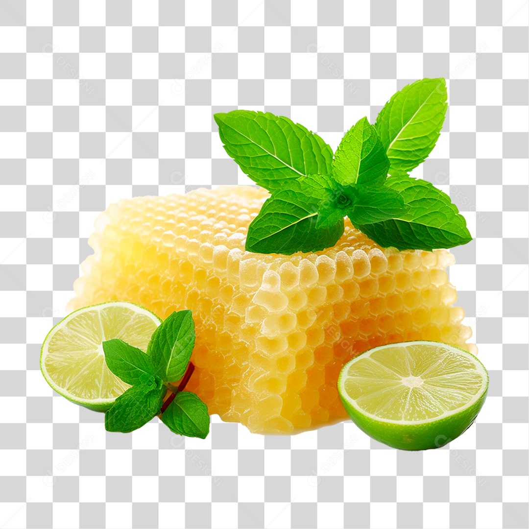Favo de Mel com Hortelã PNG Transparente