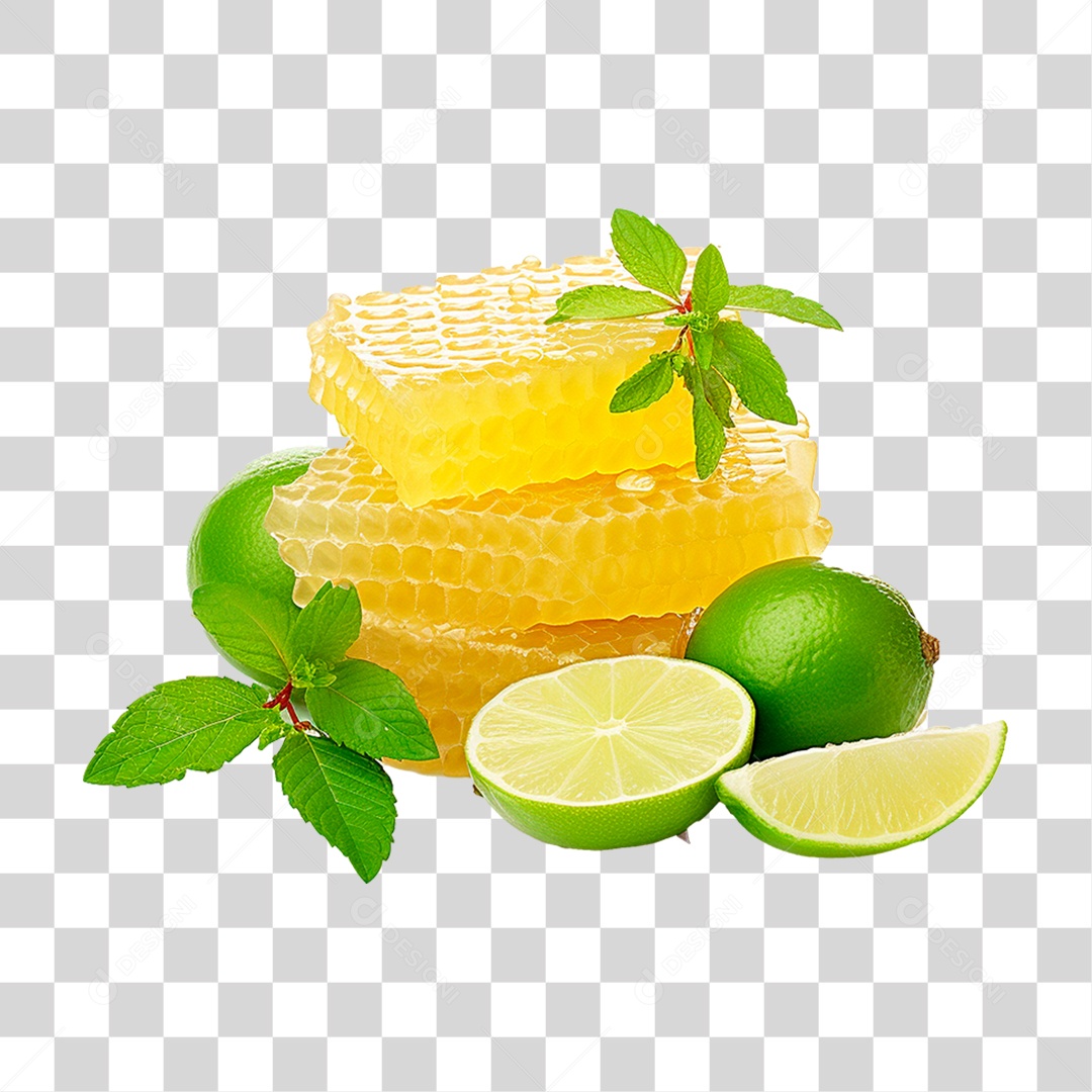 Favo de Mel com Hortelã PNG Transparente