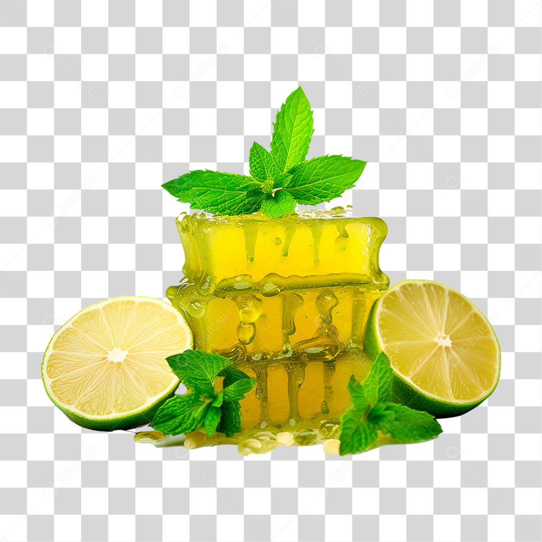 Favo de Mel com Hortelã PNG Transparente