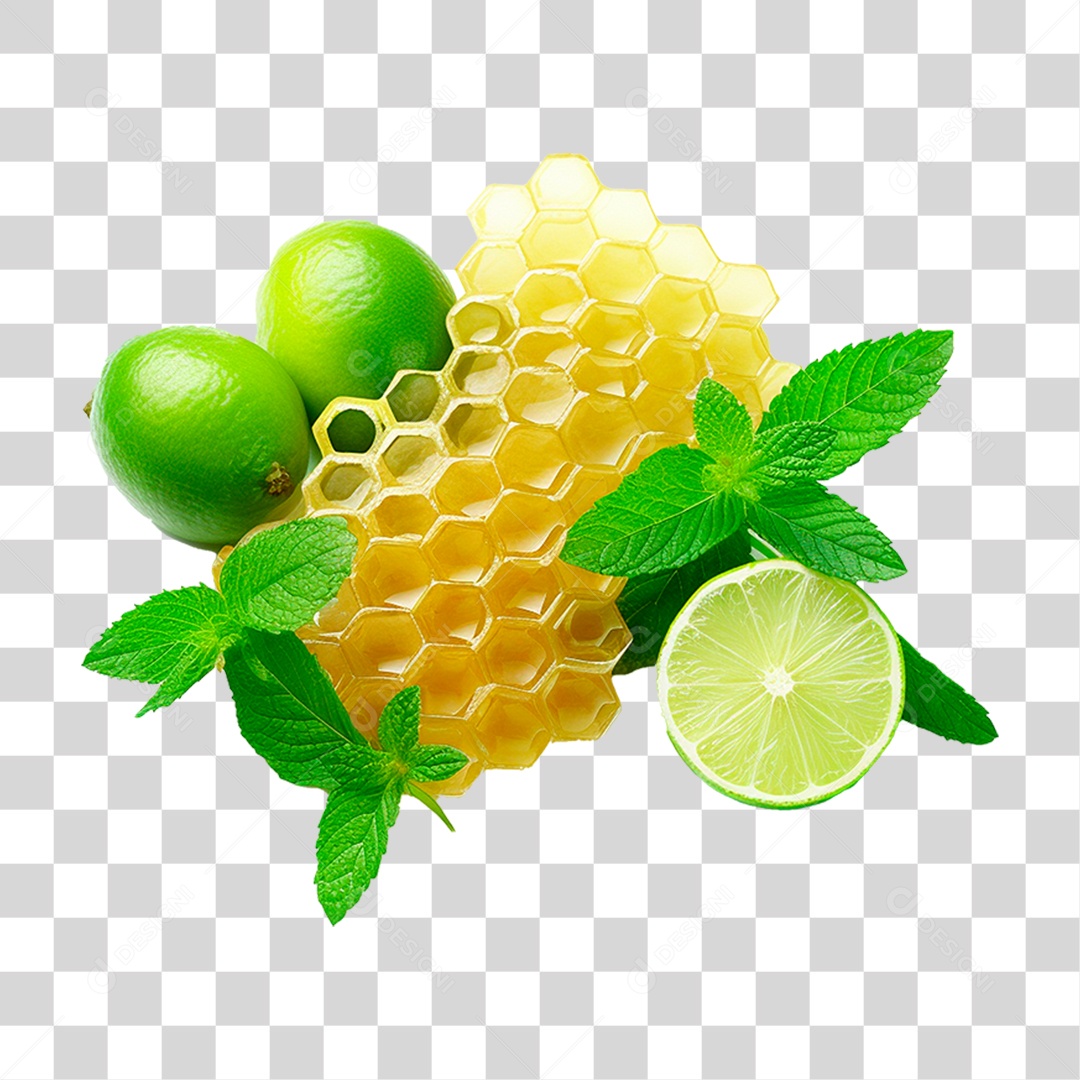 Favo de Mel com Hortelã PNG Transparente