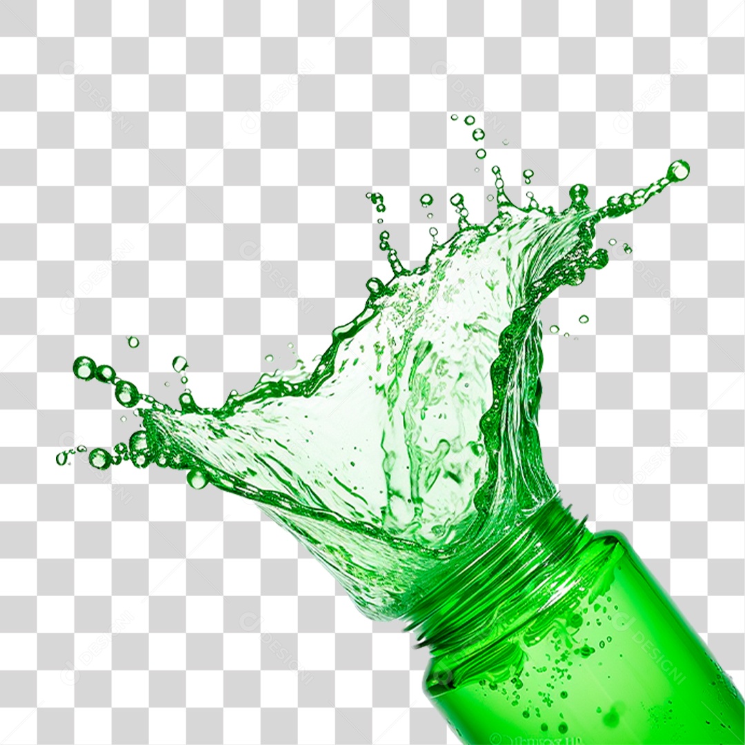 Garrafa Verde PNG Transparente