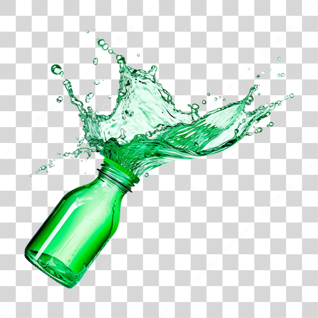 Garrafa Verde PNG Transparente