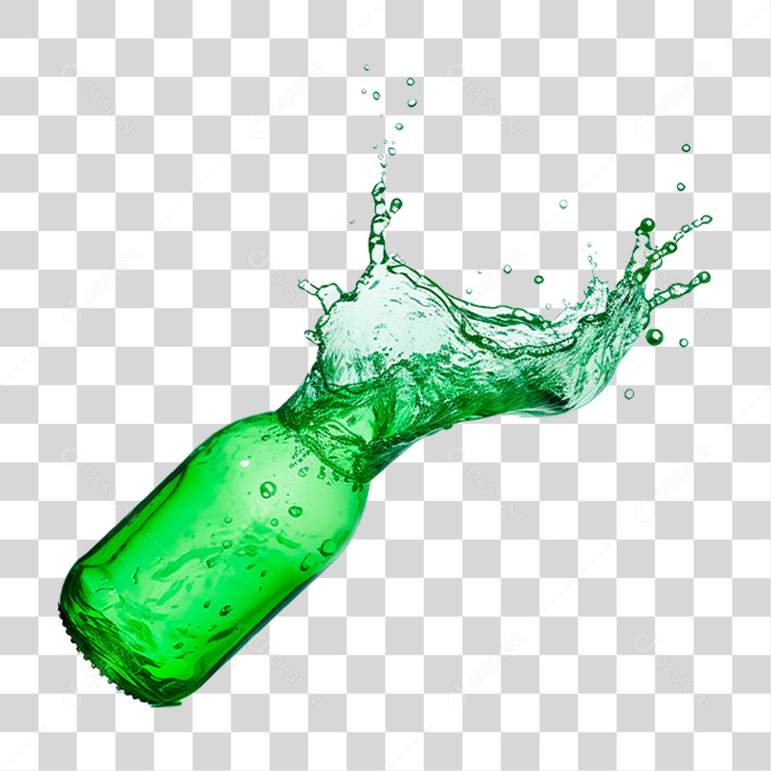 Garrafa Verde PNG Transparente