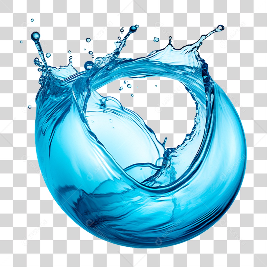 Splash de Água PNG Transparente