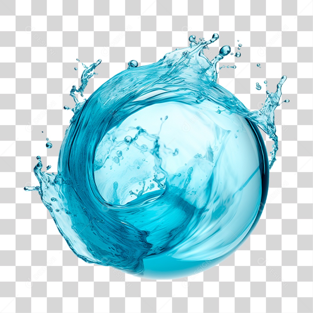 Splash de Água PNG Transparente