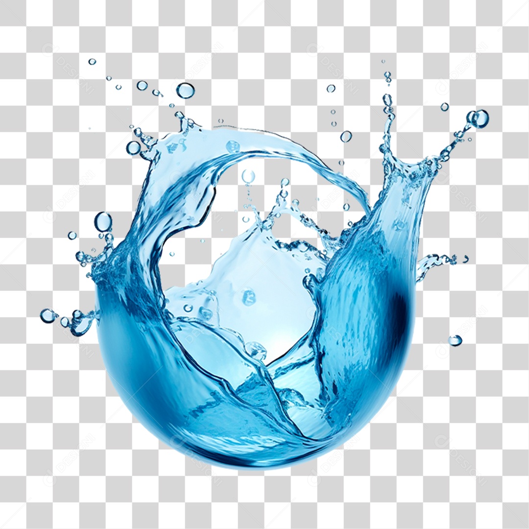 Splash de Água PNG Transparente