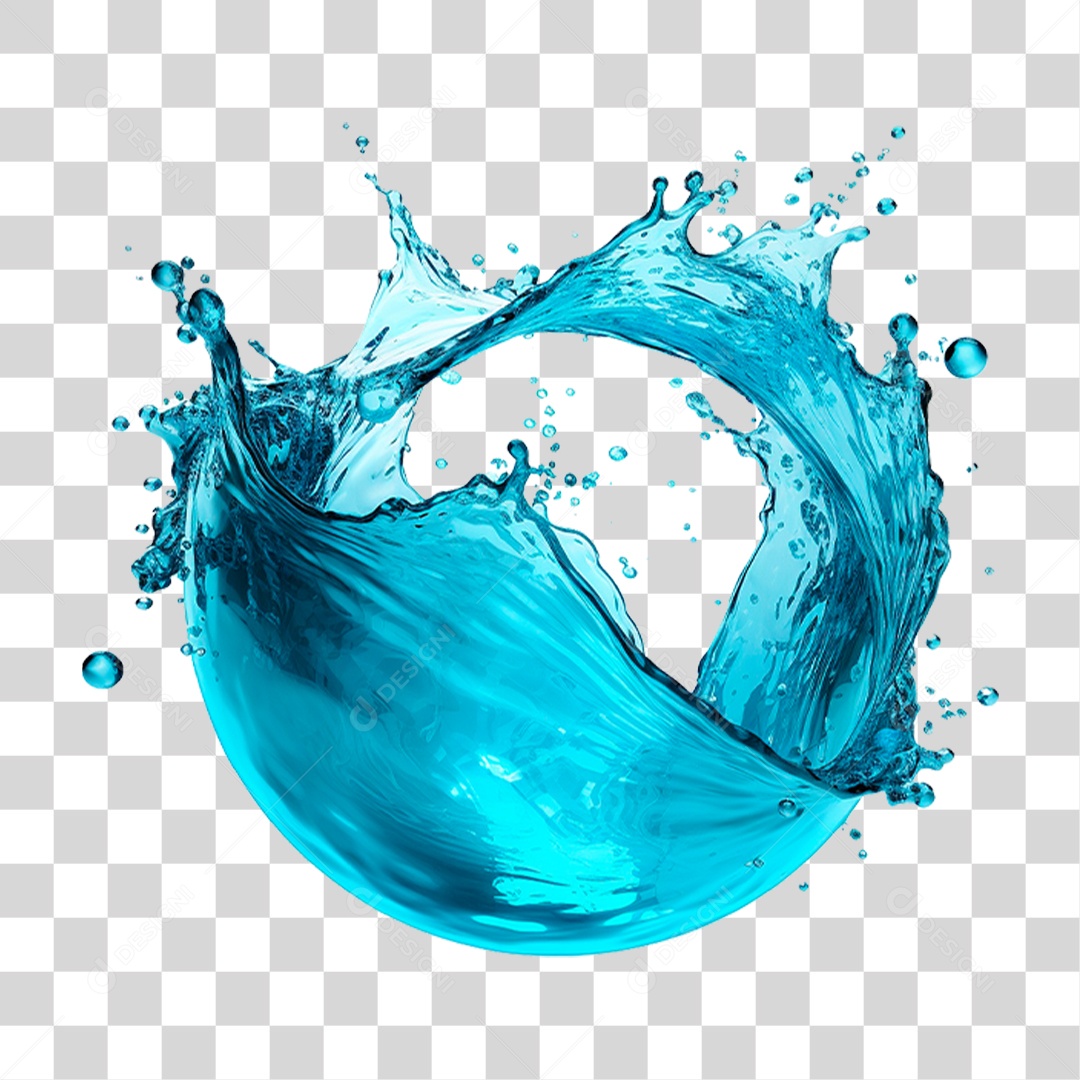 Splash de Água PNG Transparente