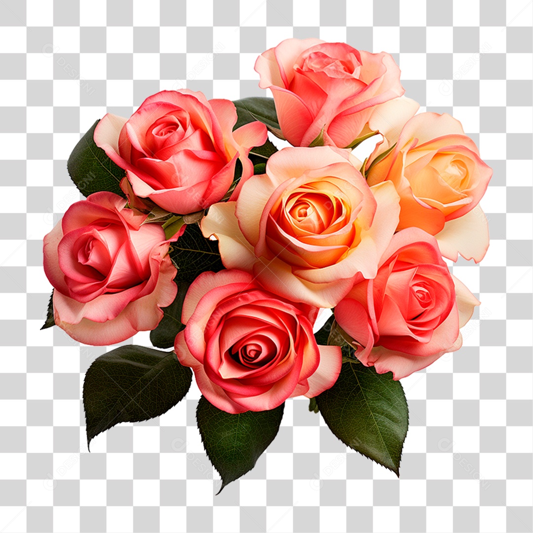 Buquê Flores PNG Transparente