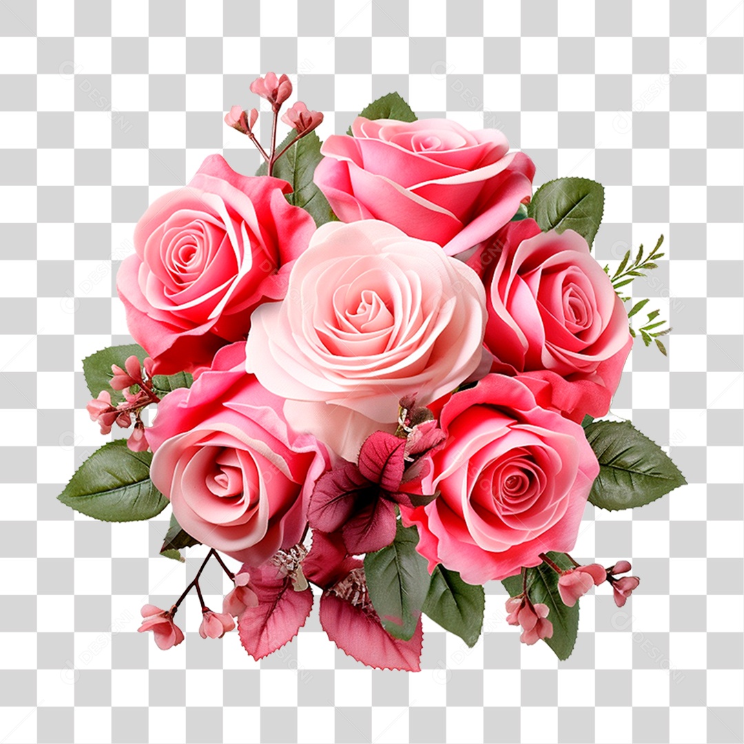 Buquê Flores PNG Transparente